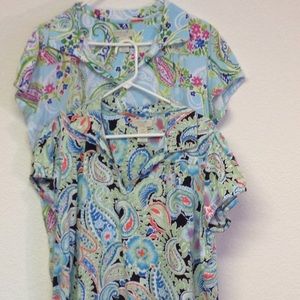 Two nice spring summer tops.  2X